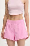 Peak Performance pantaloni scurți outdoor Light culoarea roz, uni, high waist, G80233
