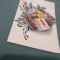 CARTE POSTALA FELICITARE CIRCULATA 1 MARTIE