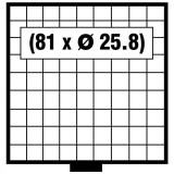 Tava pentru monede BEBA-Mini pentru 81 monede de 25.8mm