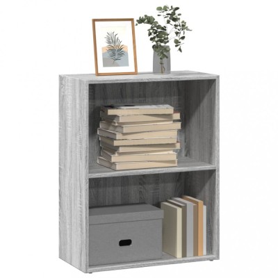 Gossi biblioteca, gri sonoma, 60x30x77 cm, lemn prelucrat foto