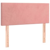 Cumpara ieftin Tablie de pat, roz, 90x5x78/88 cm, catifea