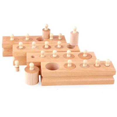 Cilindrii Montessori din lemn - hm-3 foto