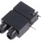Conector de Testare Izolat Negru 2mm 2 Orificii