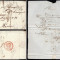 France 1823 Postal History Rare Stampless Cover + Content Rouen to Paris DB.090
