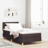 VidaXL Pat boxspring cu saltea Maro &icirc;nchis 80 x 200 cm țesătură 3338877