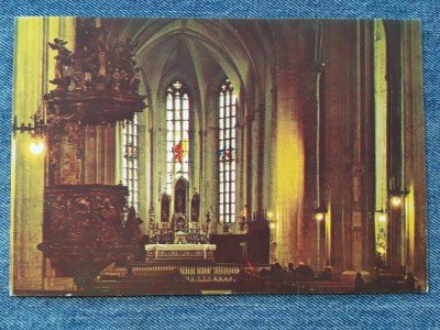 250 Cluj-Napoca - Biserica Sf. Mihail - interior / carte postala foto