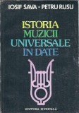 Istoria muzicii universale in date - Iosif Sava, Petru Rusu