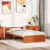 VidaXL Cadru de pat Maro ceruit 90 x 200 cm Lemn masiv de pin 870139