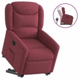 Cumpara ieftin Fotoliu rabatabil cu ridicare, rosu vin, material textil