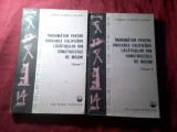 3. - Indrumator pt. Ridicarea calificarii lacatusilor din constr. masini ,vol.1 si 2 ED. TEHNICA 1979 , 176 + 176 PAG. Cu schite , Tabele si desene
