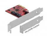 PCI Express cu 2 porturi SATA III, RAID 1 - mirroring existing data, Delock 90406