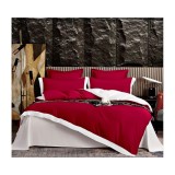 Lenjerie de Pat din Matase cu 6 Piese Pentru Pat Dublu - SUZ97