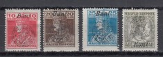 ROMANIA 1919 EMISIUNEA ORADEA KARL&amp;amp;ZITA 1918 SUPRATIPAR SERIE SARNIERA foto