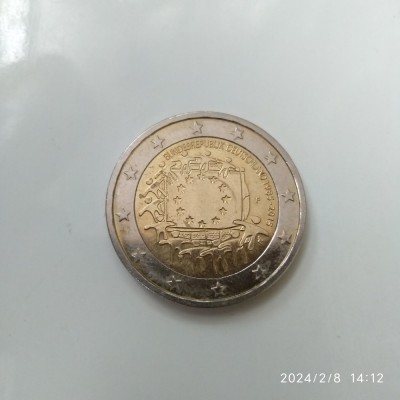 -Y- GERMANIA 2 EURO 2015 COMEMORATIVA 30 DE ANI COMUNITATEA EUROPEANA AUNC foto