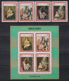 Samoa 1969 - Crăciun - Picturi spaniole, Serie + Colita. MNH