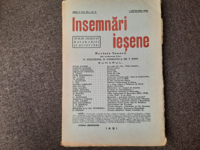 INSEMNARI IESENE ANUL V, NR 9/1940 foto