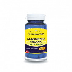 Supliment Alimentar Magneziu Organic cu Vitamina B complex Herbagetica, 60