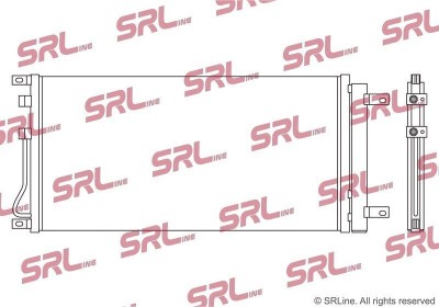 Condensator climatizare AC Ssangyong Actyon Sports, Korando, motor: 2.0 xdi, Condensator cu uscator integrat, 700x325x16, SRLine, miez si rezervor foto