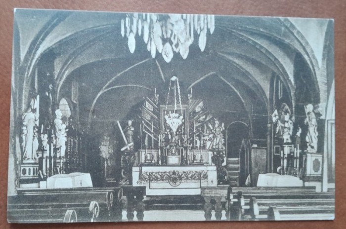 Carte postala, Fagaras, Capela Castelului din al XIV-lea veac, 1925