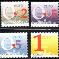 PORTUGALIA 2002, Simbolul EURO, serie neuzata, MNH