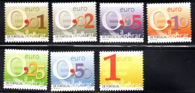 PORTUGALIA 2002, Simbolul EURO, serie neuzata, MNH foto