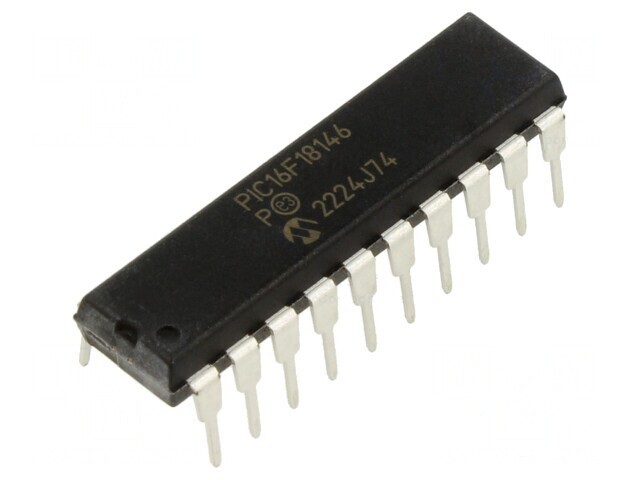 Microcontroler PIC 28kB ADC DAC EUSART I2C SPI THT