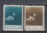 ROMANIA 1932/1934 TIMBRE PENTRU CULTURA GUMA ORIGINALA SERIE SARNIERA, Nestampilat