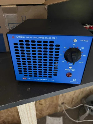 Generator de ozon, Airthereal, Metal, 5000 mg/h, 50 W, Albastru/Negru foto