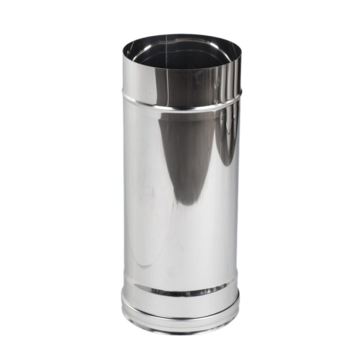 Element liniar inox neizolat, Versia Lux, D 150 mm, L 0.5 m