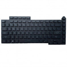 Tastatura Laptop Gaming, Asus, ROG Strix G15 G512IC, iluminata, conector RGB 16 pini, gri, layout US