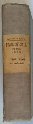 CAILE FERATE ROMANE , FOAIA DE CALCUL C.F.R. , NUMERELE 1957 - 2030 , VOLUMUL XXVIII , 1949 foto
