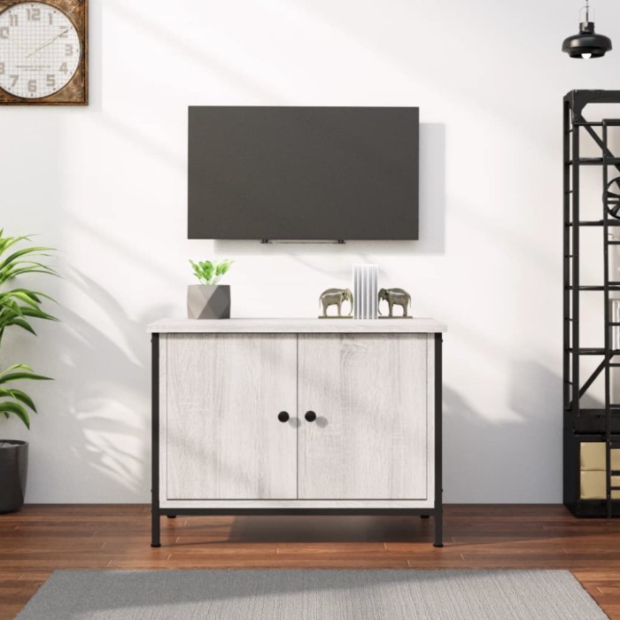 vidaXL Comodă TV cu uși, stejar sonoma, 60x35x45 cm, lemn prelucrat