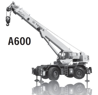 MACARA TEREX A600 ROUGH TERRAIN | 60 TONE foto