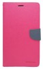 Husa tip carte Mercury Goospery Fancy Diary roz + bleumarin pentru Samsung Galaxy Tab 3 8.0 (SM-T310, SM-T311, SM-T315)