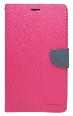 Husa tip carte Mercury Goospery Fancy Diary roz + bleumarin pentru Samsung Galaxy Tab 3 8.0 (SM-T310, SM-T311, SM-T315) foto