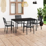 vidaXL Set mobilier de exterior, 5 piese, oțel 3073516
