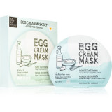 Cumpara ieftin Too Cool For School Egg Cream Mask masca pentru celule pentru piele lucioasa cu pori dilatati 5x28 g