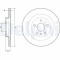 Set discuri frana spate DELPHI, Volvo Xc40 (536), 10.2017-, spate; puntea spate