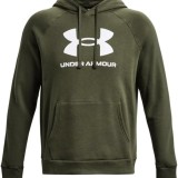 Hanorac Bărbați Under Armour UA Rival Fleece Logo &ndash; Verde Army, Original, Nou