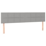 Cumpara ieftin Tablii de pat, gri deschis, 160x5x78/88 cm, textil