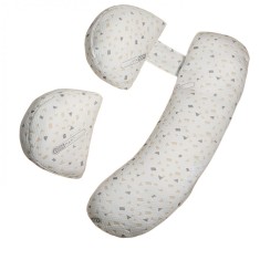 Set Perna pentru Gravide, Flippy, Husa Detasabila, Spuma Moale, Utilizare in Forma H si U, Reglabila, Latime Ajustabila, Proactive, Gri foto
