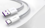 Cablu Date si Incarcare Baseus USB la USB Type-C Superior Series, 2 m, 66W, CATYS-A02, Alb