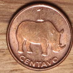 Mozambic / Mozambique - moneda de colectie - 1 centavo 2006 - Rinocer - aUNC/UNC