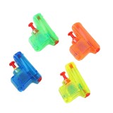 Set 4 Mini Pistoale cu ​​Apa, Flippy, Jucarii de Vara, pentru Copii, 4 Culori Transparente Random, Oem
