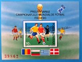 TIMBRE ROM&Acirc;NIA L.P.1235-C.M. de Fotbal Italia -preliminarii -colita nedant: MNH, Nestampilat