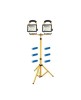 Trepied dublu pentru proiectoare,reglabil 90-160 cm cu 2 proiectoare LED incluse si 6 baterii, Dactylion