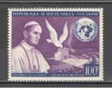 Volta Superioara.1966 Posta aeriana-Vizita Papei Paul VI la ONU SV.19, Nestampilat