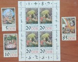 GERMANIA-DDR-''THOMAS MUNTZER-Anivers.-picturi-''Serie completa 3v.+colita -MNH-Vezi-Scan