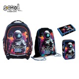 Set Micul Scolar: Ghiozdan, Penar echipat, Sac Sport, Portofel, Dream Big &ndash; S-COOL