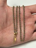 COLIER AUR 18K + PLATINA - 49cm - Lant - Vintage - 17.5g. - Doar 395lei/gr. !